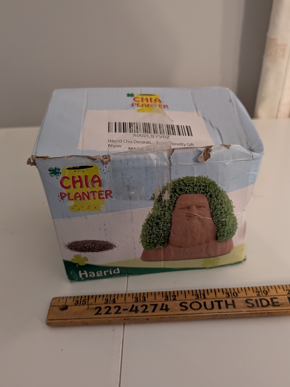 NWT Harry Potter Rubeus Hagrid Chia Pet • Collectible Terracotta Pottery Planter